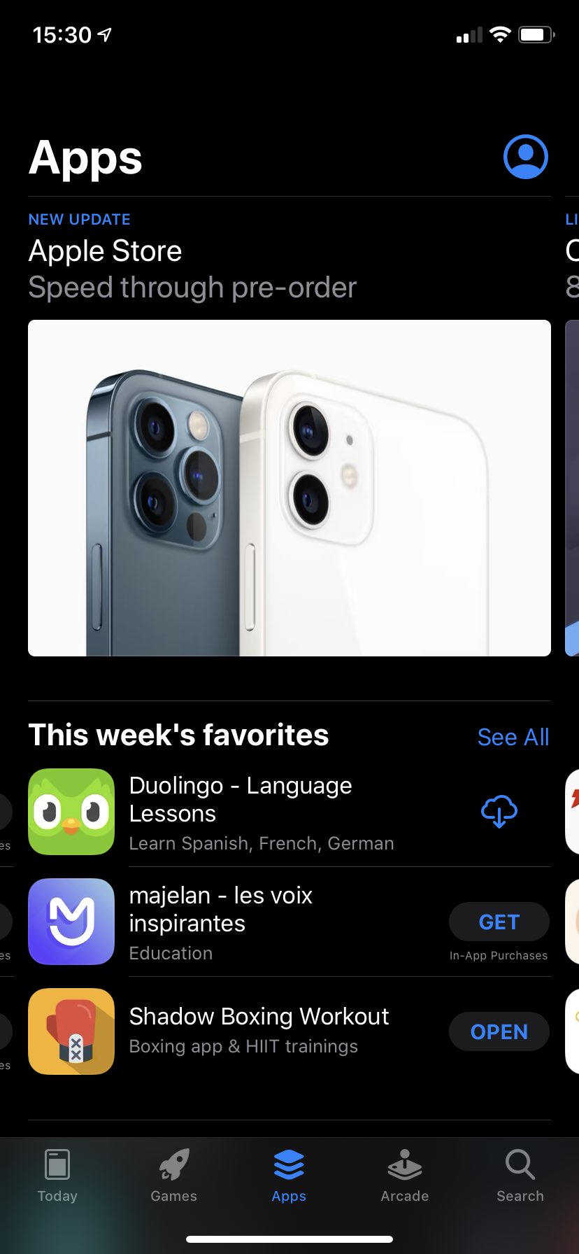 App featured on the store