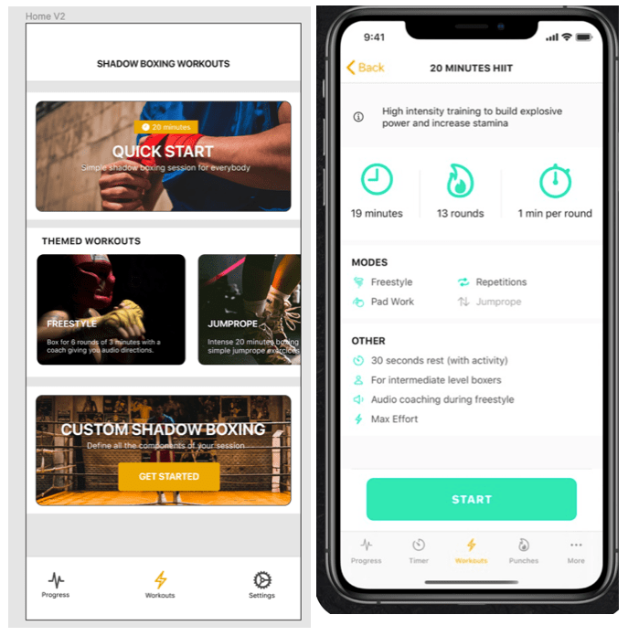 Boxing iOS app