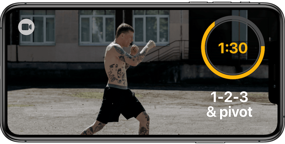 Shadow boxing training app